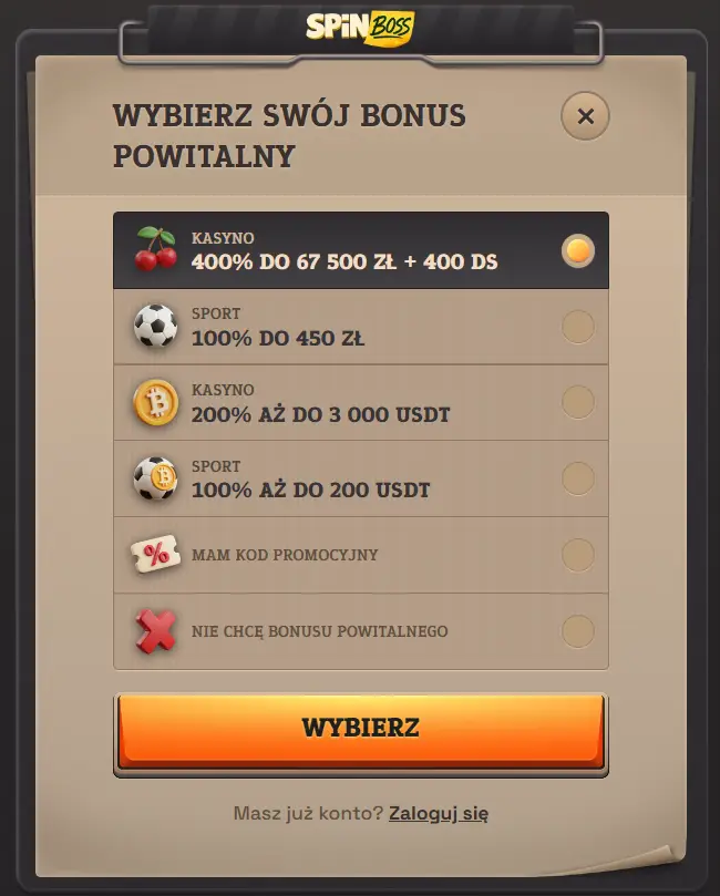 spinboss bonus